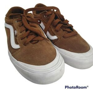 Vans Skateboard Pro Suede Brown Shoes Size Mens US 5.5 Youth